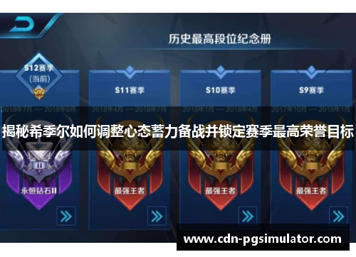 揭秘希季尔如何调整心态蓄力备战并锁定赛季最高荣誉目标